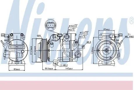 Компресор кондиціонера Nissens 89304
