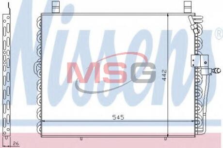 Конденсер кондіционера MERCEDES Nissens 94176