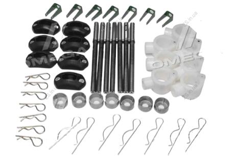 Комплект палець шнека жниварки JD600 у зборі з кріпленням (к-т 7шт) JOHN DEERE [AZ60037] Cametet 87854-44