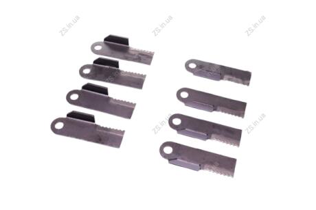 Ніж зубчастий з лопатками к-т 8 шт HD+ (4 лівих + 4 правих) JOHN DEERE [AH225937, KXE10363, KXE10364, KXE10255, HXE92551, H218169] Cametet 51949-99