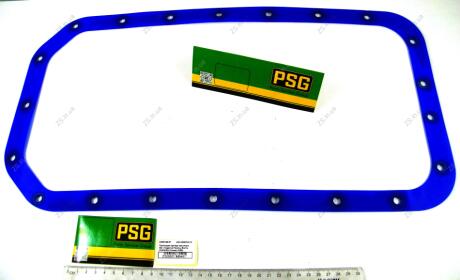 Прокладка картера масляного 402 (поддона) Газель, Волга (СИЛИКОН Синяя) PSG 402-1009070-01С