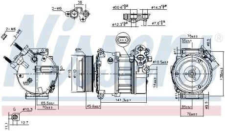 Компресор кондиціонера Nissens 890617