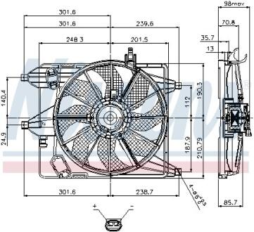 Вентилятор радіатора Nissens 85252