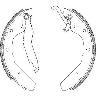 Колодки гальмівні барабанні REMSA 4403.00