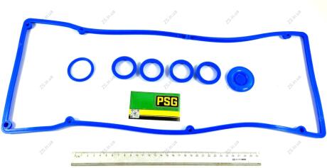 Прокладка крышки клапанной 405, 406, 409 ЕВРО-3 (СИЛИКОН синий) с кольцами PSG 40624.1007245-05