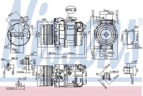 Компресор кондиціонера Nissens 89595