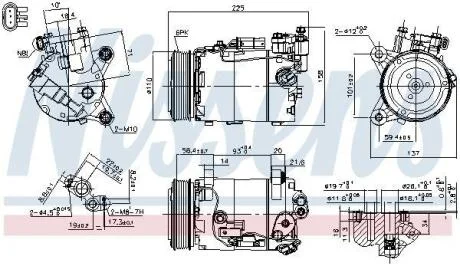 Компресор кондиціонера Nissens 890600
