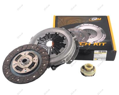 Комплект сцепления ВАЗ 2123, 21214 с 02.2009 г. (215 мм) (диск нажимной, ведомый, подшипник) OEM 21233-1601000-OEM