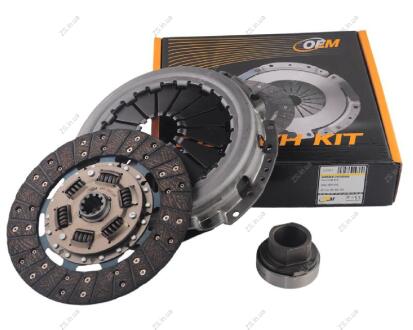 Комплект сцепления ГАЗ дв. ЗМЗ 402, 406 (диск нажимной, ведомый, подшипник) OEM 406-1601000-OEM