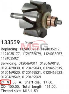 Ротор генератора CARGO 133559