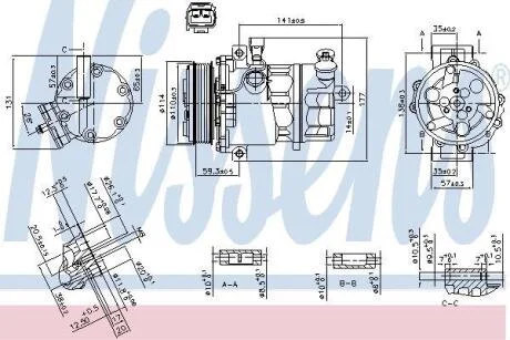 Компресор кондиціонера Nissens 890074