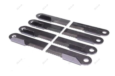 Ніж зубчастий з лопатками к-т 8 шт HD+ (4 лівих + 4 правих) JOHN DEERE [AH213457, H212699, H212700] Cametet 75479-99