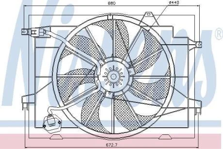 Вентилятор радіатора Nissens 85366