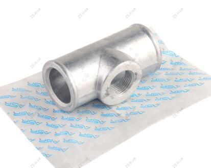 Тройник (трубка) датчика включения вентилятора 38 мм (резьба 22х1.5) алюминий ASR TH350009A