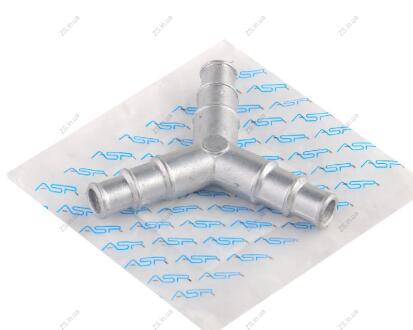 Переходник отопителя тройник 120° Y (12x14х16 мм) универсальный алюминий ASR MH350132A