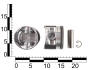 Поршень двигателя ВАЗ 21213, 2123 (82,0) STD (поршень, палец, фиксатори) анодированные (к-т 4 шт.) OEM 21213-1004015-OEM-An (фото 2)