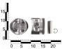 Поршень двигателя ВАЗ 21213, 2123 (82,0) STD (поршень, палец, фиксатори) анодированные (к-т 4 шт.) OEM 21213-1004015-OEM-An (фото 2)