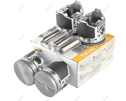 Поршень двигателя ВАЗ 2105 (79,0) STD (поршень, палец) анодированные (к-т 4 шт.) OEM 2105-1004015-OEM-An