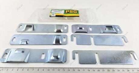 Планка задней двери ГАЗ 3302, 2705 Газель, 2217 Соболь (под стопора) комплект PSG 2705-6305378/74/75/76/77