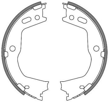 Колодки гальмівні барабанні REMSA 4666.00