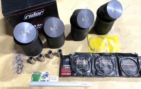 Гильзо-комплект ГАЗ 53 (на 4 цил.) Г+П+Пал. (с кольц.) гр.А Rider RD.53-1000105-04 А