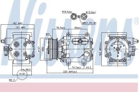 Компресор кондицiонера Nissens 89239