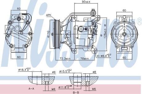 Компресор кондицiонера Nissens 890047