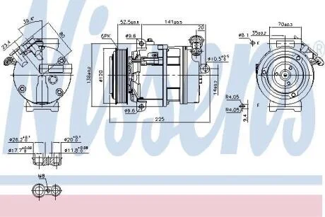 Компресор кондицiонера Nissens 89397
