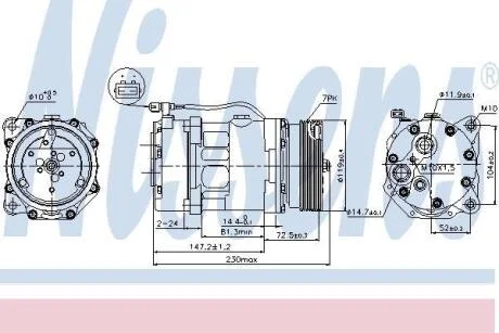 Компресор кондицiонера Nissens 89118