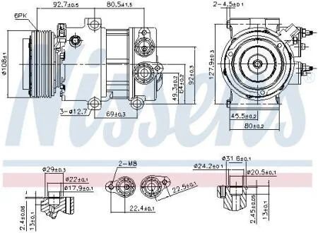 Компресор кондицiонера Nissens 890179