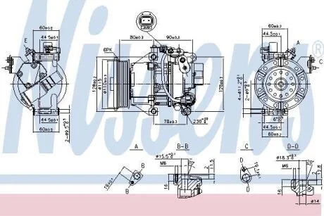 Компресор кондицiонера Nissens 89554