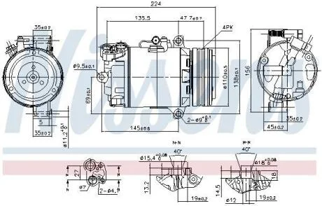 Компресор кондицiонера Nissens 89483
