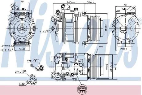 Компресор кондицiонера Nissens 89574