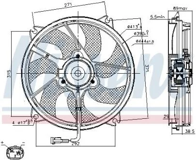 Вентилятор Nissens 85606