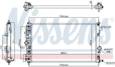 Радiатор Nissens 630769
