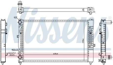 Радiатор Nissens 60491