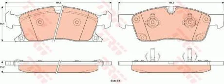 Гальмівні колодки TRW GDB4604