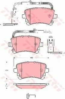 Гальмівні колодки TRW GDB1508