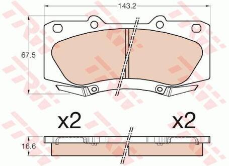 Гальмівні колодки TRW GDB3534