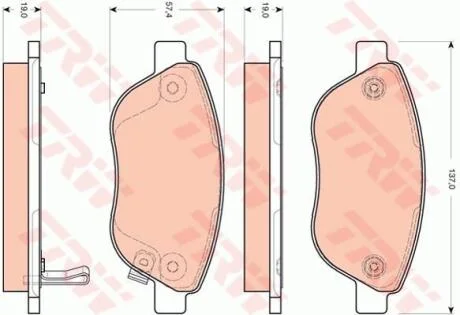 Гальмівні колодки TRW GDB1701