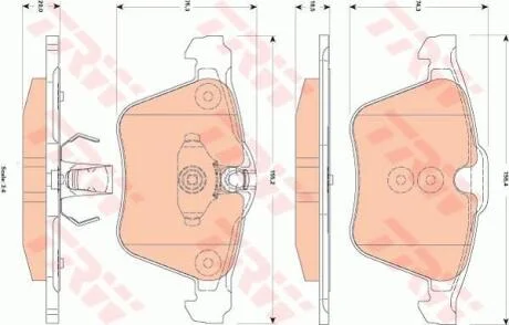 Гальмівні колодки TRW GDB1835