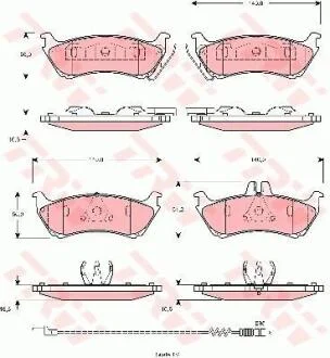 Гальмівні колодки TRW GDB1456