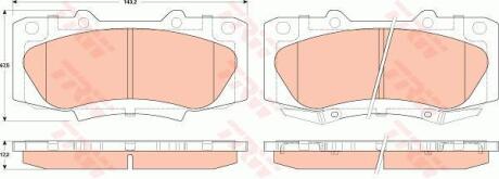 Гальмівні колодки TRW GDB3528