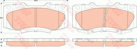 Гальмівні колодки TRW GDB3528