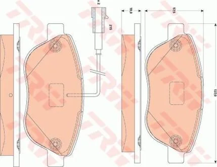 Гальмівні колодки TRW GDB1829