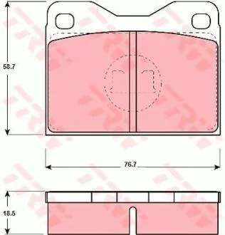 Гальмівні колодки TRW GDB279