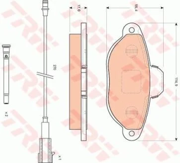 Гальмівні колодки TRW GDB1745