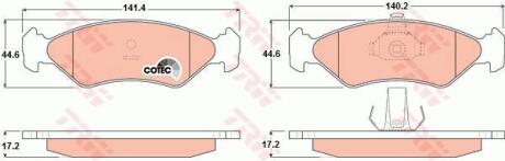 Гальмівні колодки TRW GDB1221