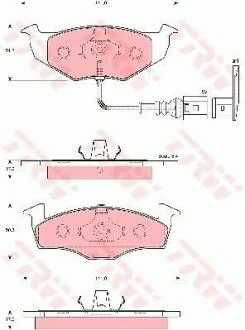 Гальмівні колодки TRW GDB1586