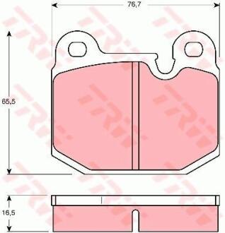 Гальмівні колодки TRW GDB654